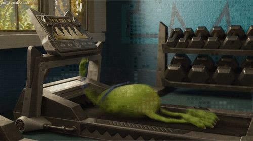 Cuando veas una persona linda en el gimnasio.