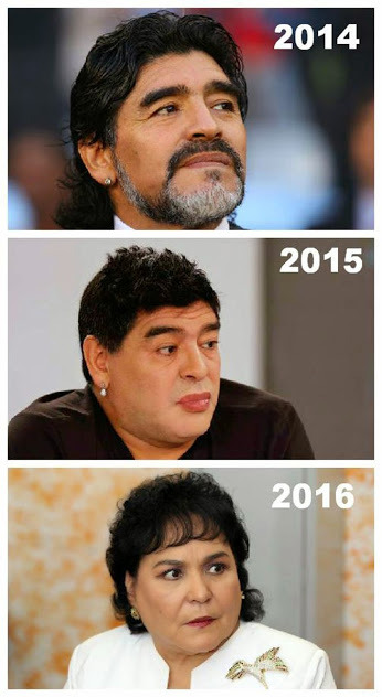 La evolucion de Maradona