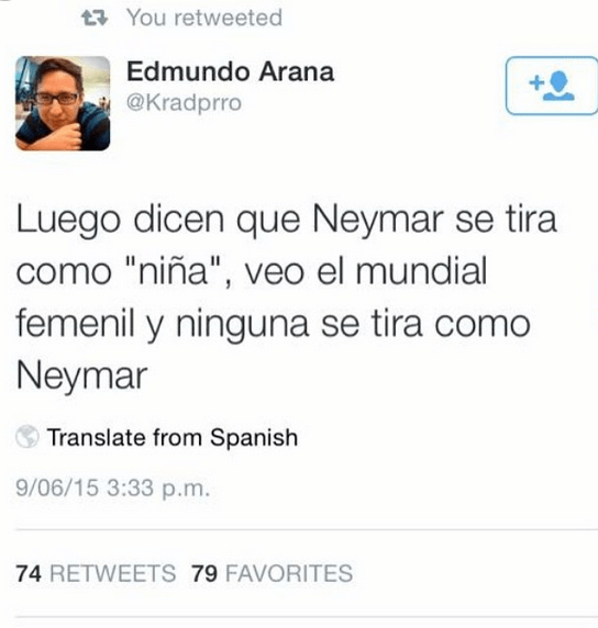 La prueba de que Neymar no se tira como niña
