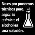 El alcohol es una solucion