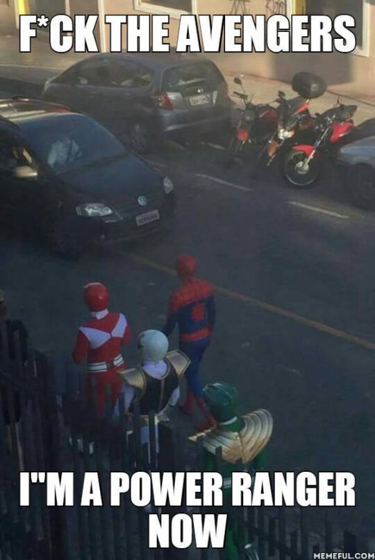 Spiderman se une a los Power Rangers
