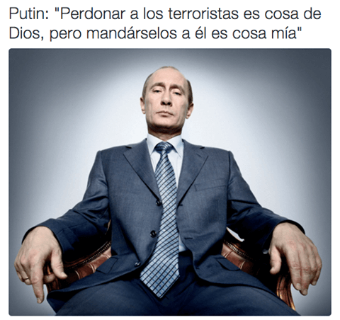 Vladimir putin es un tipo de temer