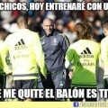 La increible manera de entrenar de Zidane