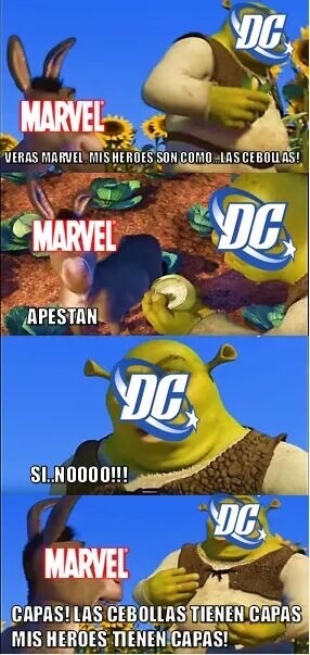 Los heroes de DC son como las cebollas