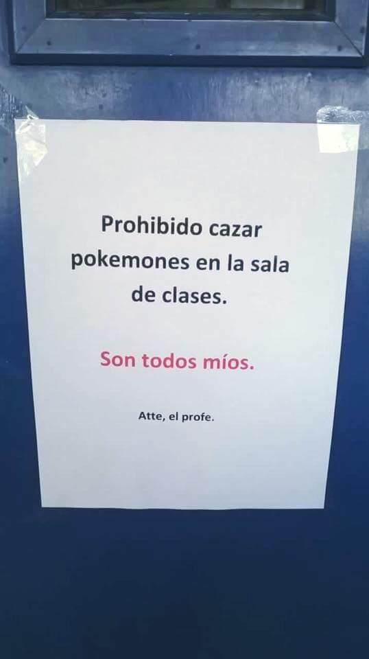 Prohibido cazar Pokemones