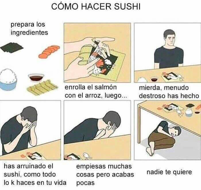 Paso a paso de como hacer sushi
