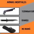 Diferentes tipos de armas mortales