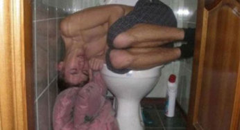Durmiendo en el baño
