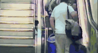 Que forma de subir las escaleras…