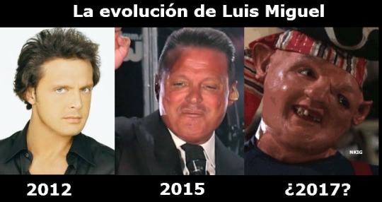 La evoluion de Luis Miguel