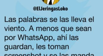 Las palabras se las lleva el viento