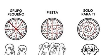 Como cortar una pizza