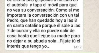 Conversaciones ajenas de WhatsApp