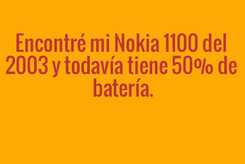 Un Nokia 1100 en la actualidad