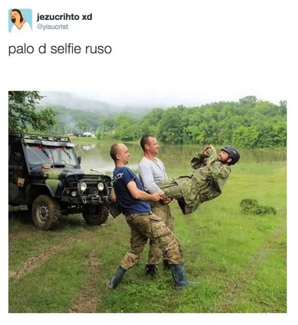 Palo de selfie ruso