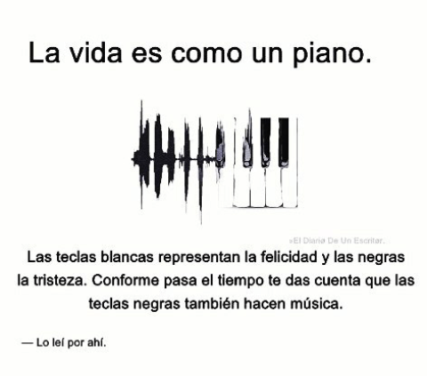 La vida es como un piano