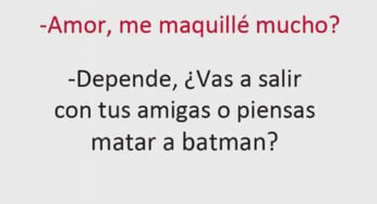 Cuando tu novia se maquilla mucho