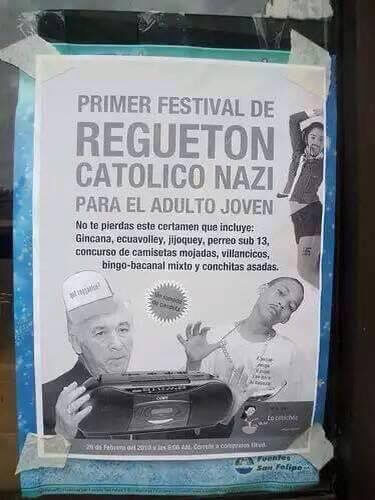 El festival de Regueton Catolico Nazi