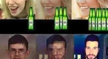 La belleza es relativa al alcohol y dinero