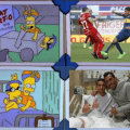Tevez y su extraña inspiracion en Los Simpsons
