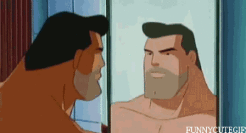 Como Superman se afeita