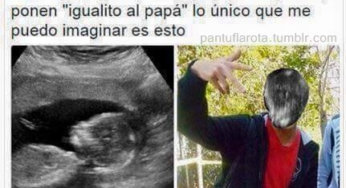 El niño igualito a su papa