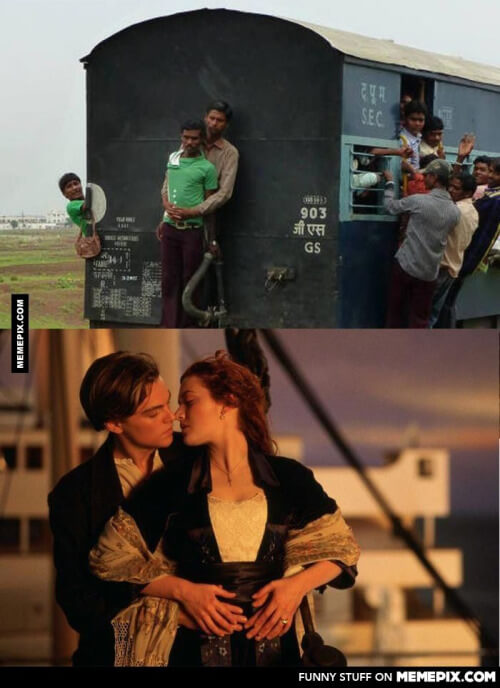 India mucho mas romantico que el titanic