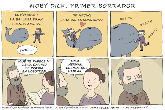El primer borrador de moby dick