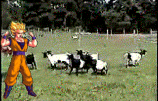 Goku el odiador de vacas