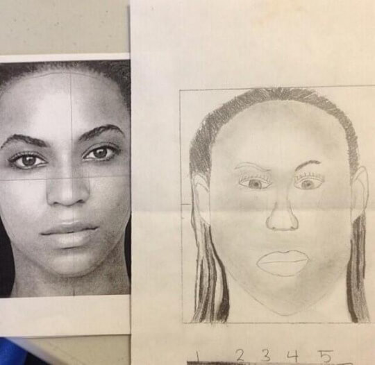 Aprendiendo a dibujar a Beyonce