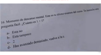 Mientras tanto el examen que nunca tendrás