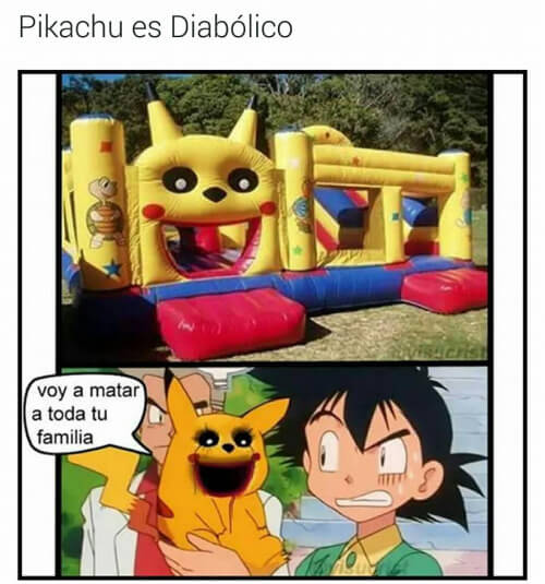 Pikachu en realidad es diabolico