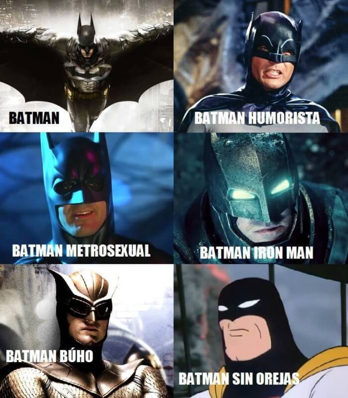 Diferentes tipos de Batman
