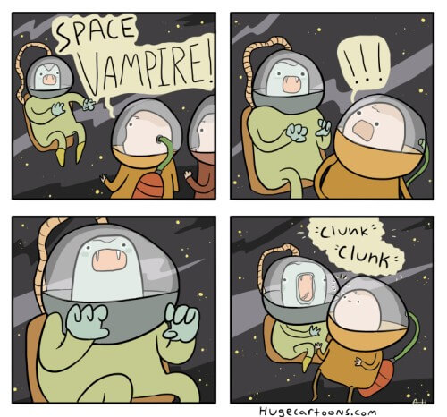 Porque no hay vampiros en el espacio