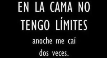 En la cama no tenemos limites