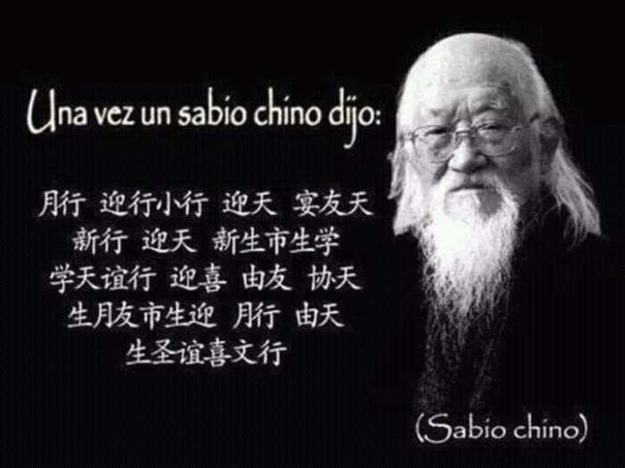 Escucha al sabio Chino