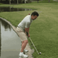 Un mal jugador de golf