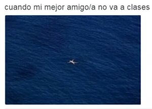 Cuando tu mejor amigo no va a clases