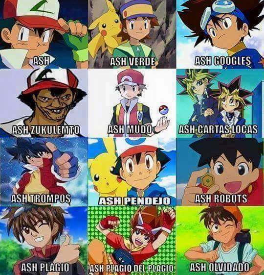 Diferentes tipos de Ash