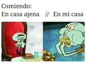 Cuando se come en casa ajena