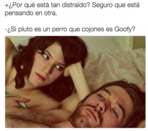 Debe estar pensando en otra