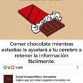 El comer chocolate ayuda