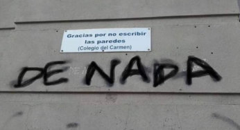 Gracias por no escribir en las paredes