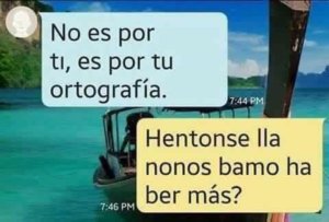 No eres tu es tu ortografia