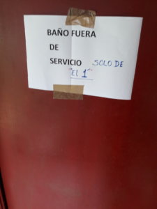 Baño fuera de servicio