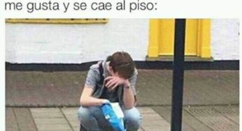 Cuando comes y se cae al piso