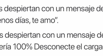 El mensaje con el que despiertas