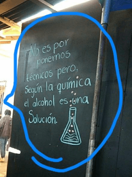 Segun la quimica el alcohol es una solucion