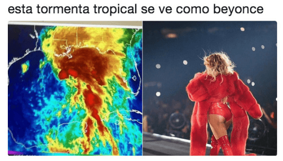 La tormenta tropical Beyonce