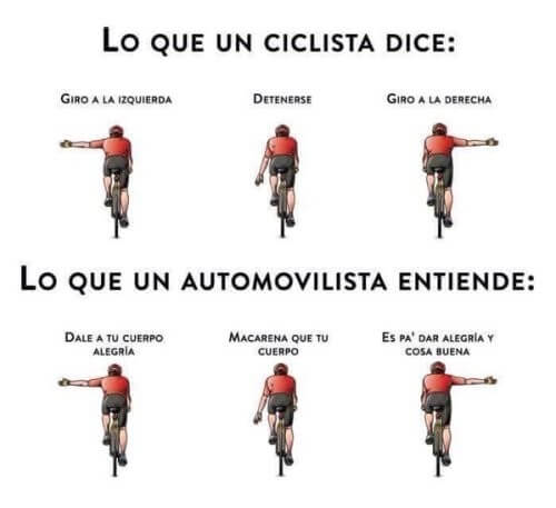 Lo que un ciclista dice